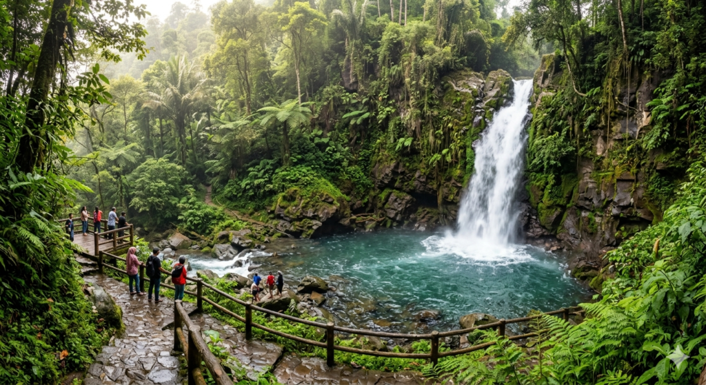 Wisata Air terjun indah di puncak Bogor