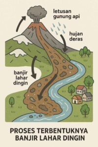 Proses banjir lahar dingin dan dampaknya