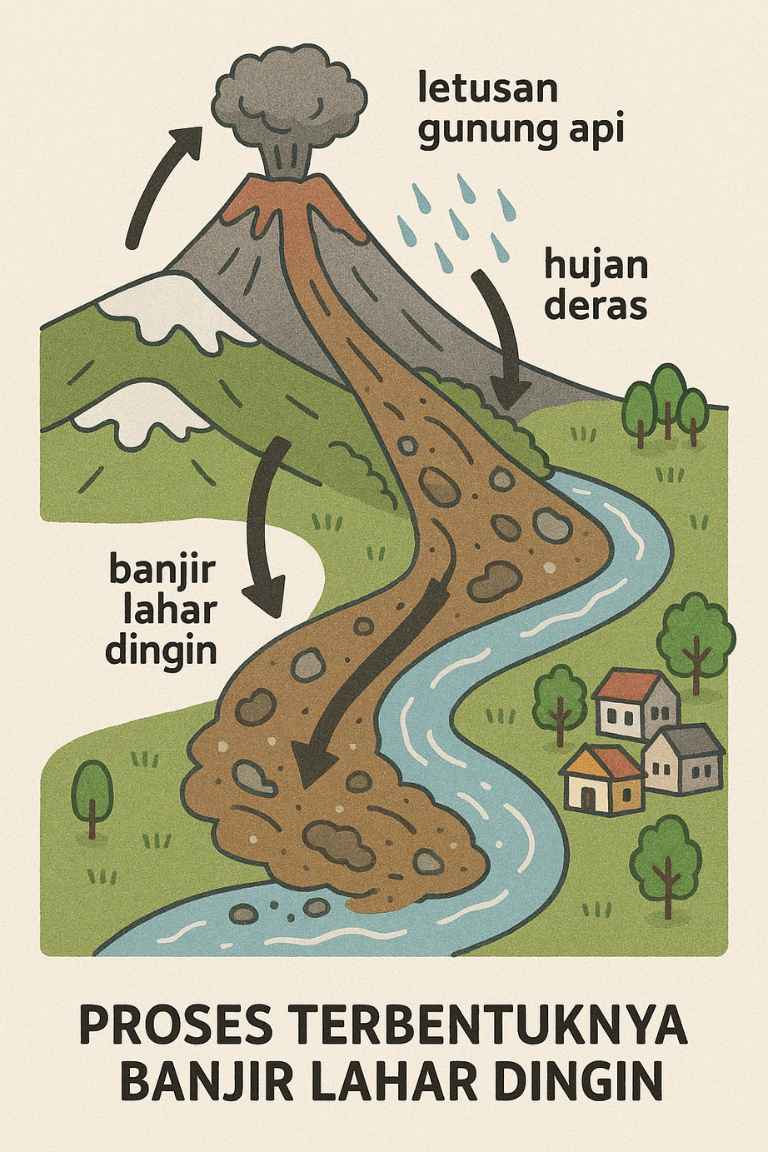 Proses banjir lahar dingin dan dampaknya