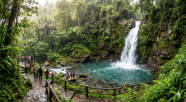 Wisata Air terjun indah di puncak Bogor