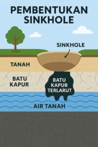 Proses pembentukan lubang sinkhole