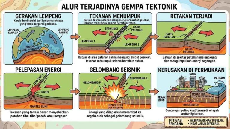 Proses Terjadinya Gempa Tektonik