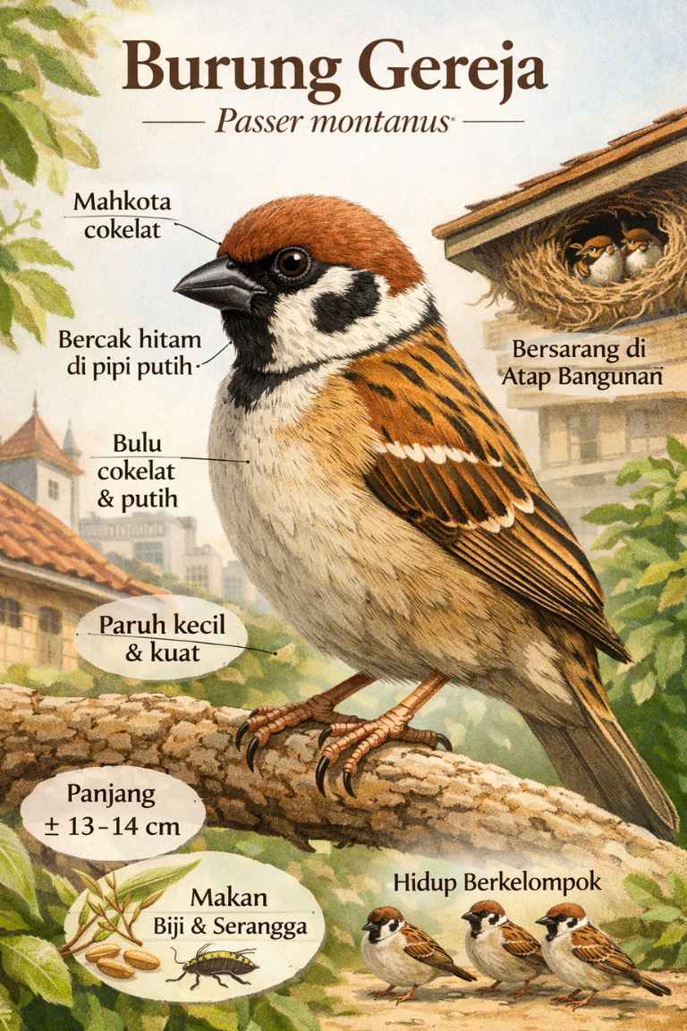 Ciri-ciri burung gereja